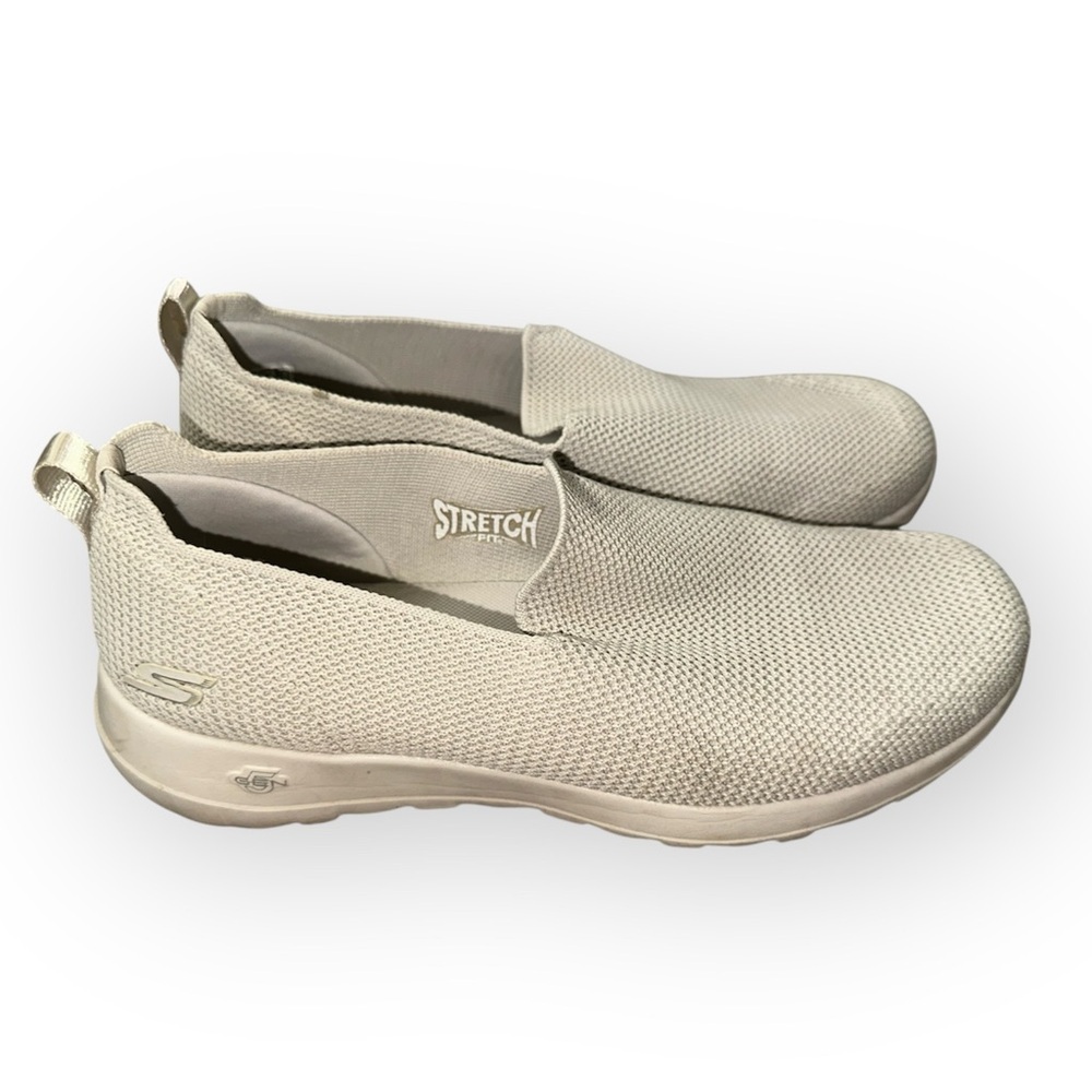 Skechers Go Walk Joy Sensational Day Size 9.5 Taupe Shoes